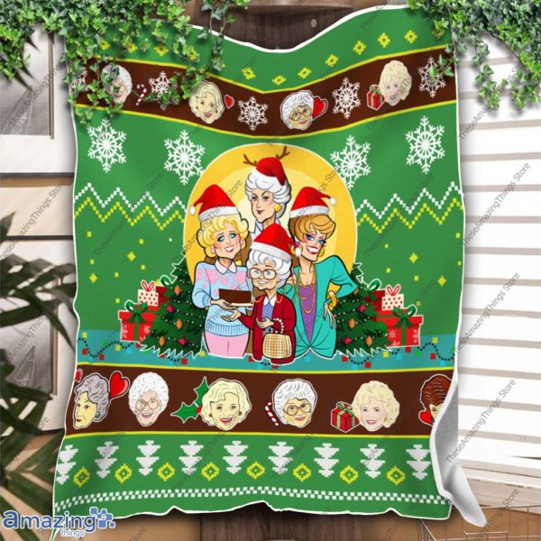 Green Golden Girls Christmas Blanket – Amazing Gift Idea