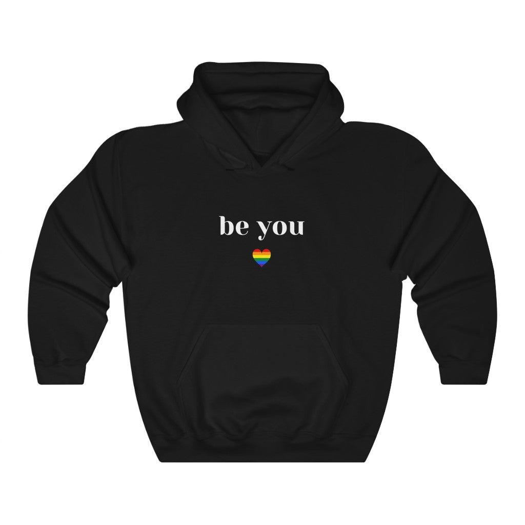 Be You Rainbow Heart Hoodie