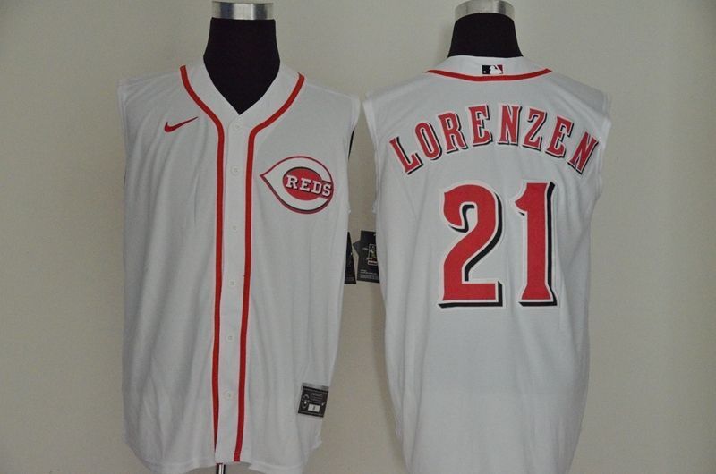 Cincinnati Reds Michael Lorenzen 21 2020 MLB White Jersey