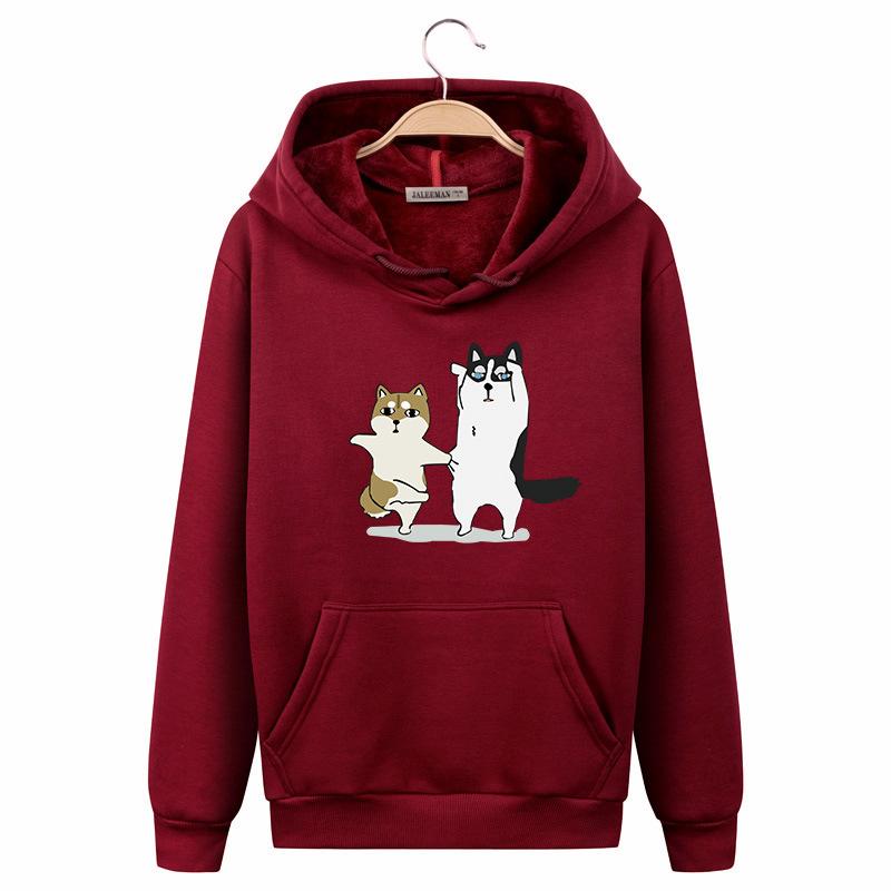 Pet Puppy Hoodies – Solid Color The Puppy Icon Series Funny Fashion Fleece Hoodie