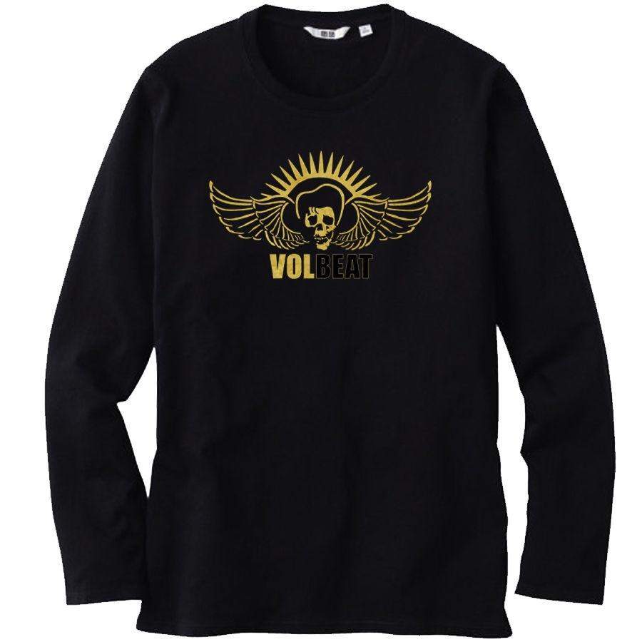 Details About New VOLBEAT Rock Band Logo Men’s Long Sleeve Black T-Shirt