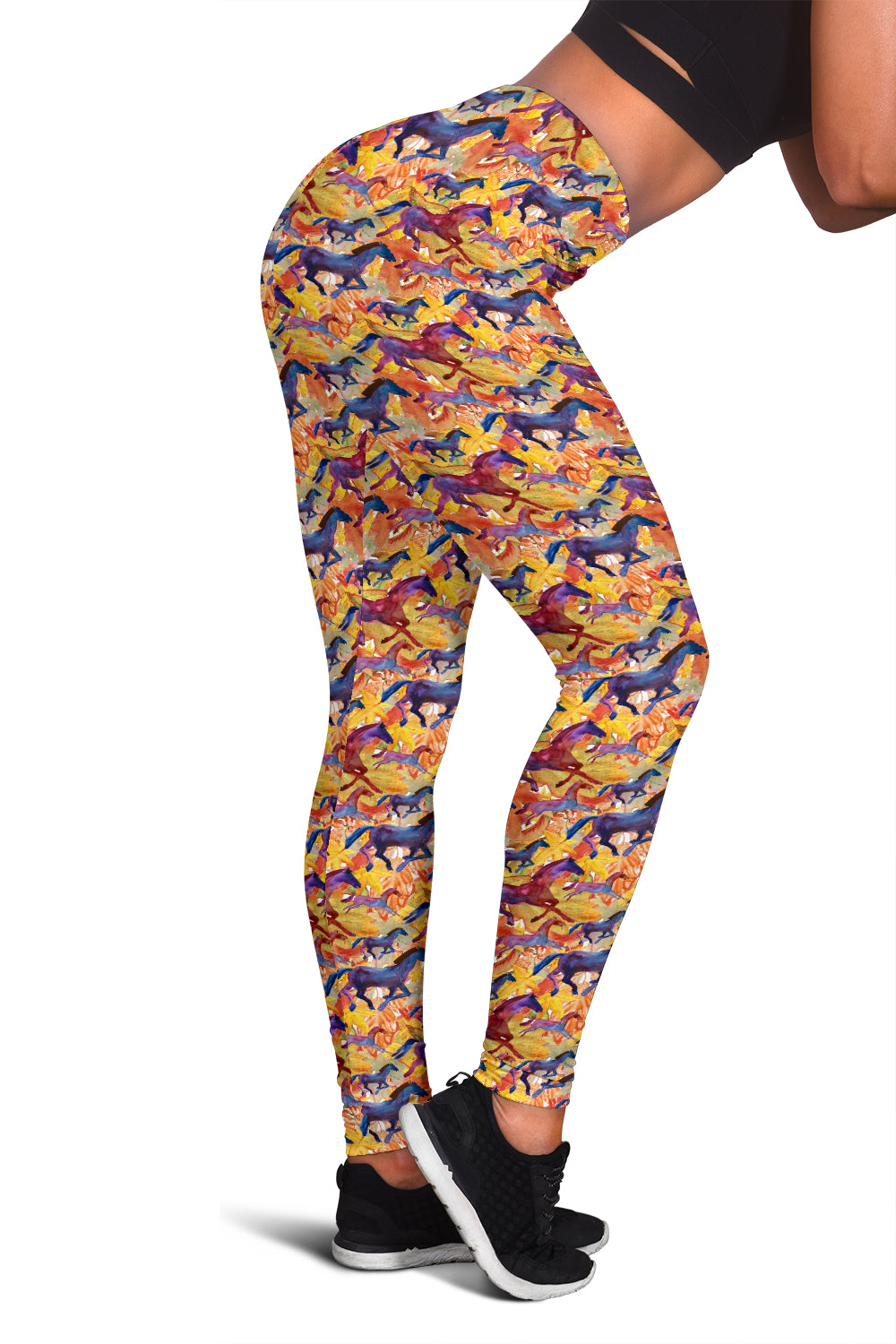 Multi-Colored Horse Leggings - ReadingLLC