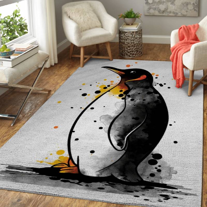 Penguin watercolor – Animals Area Rug Carpet