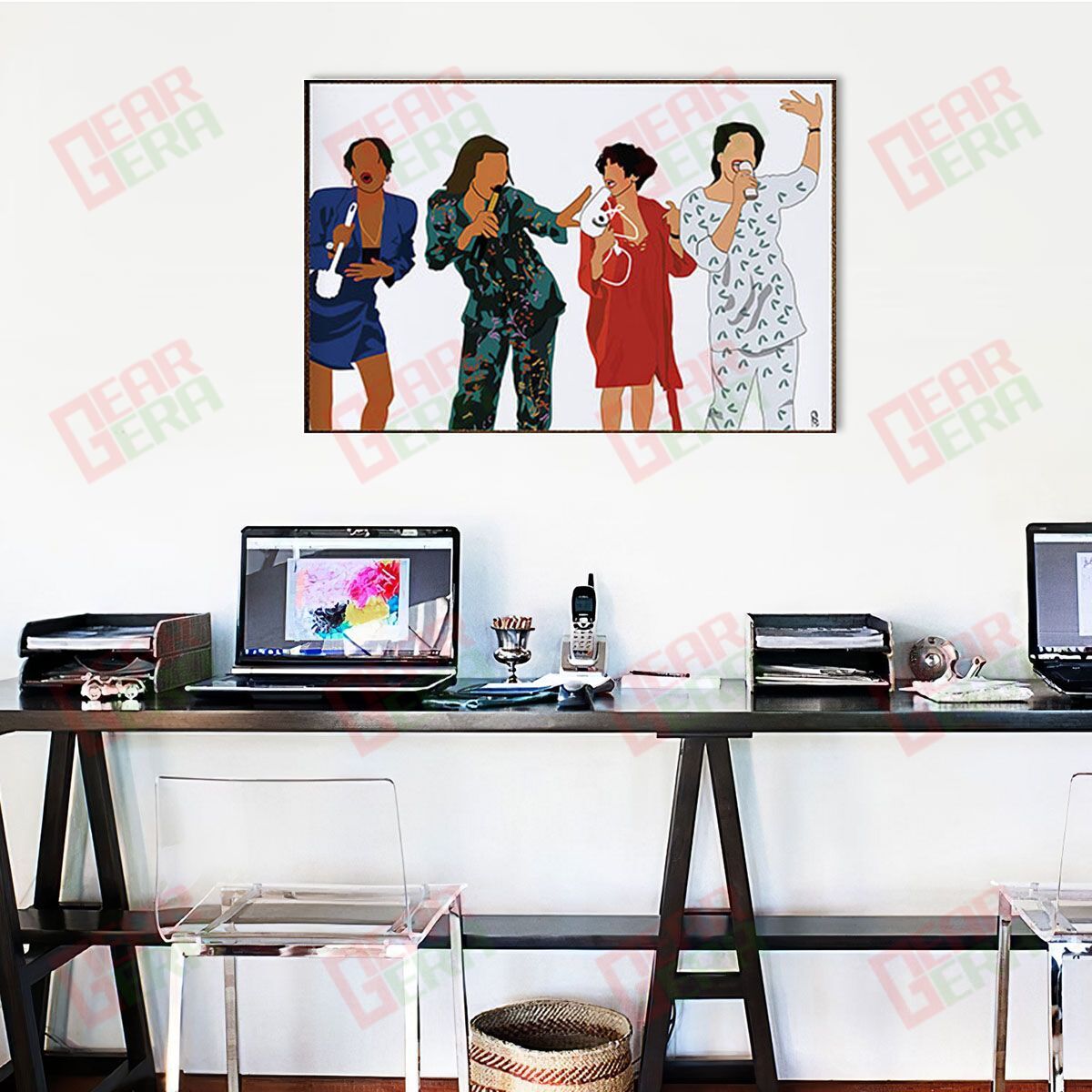 Black American Poster Amazing Black Power Poster Art Print Afro Girl Black Man Living Room Wall Artistic Bedroom Wall Art