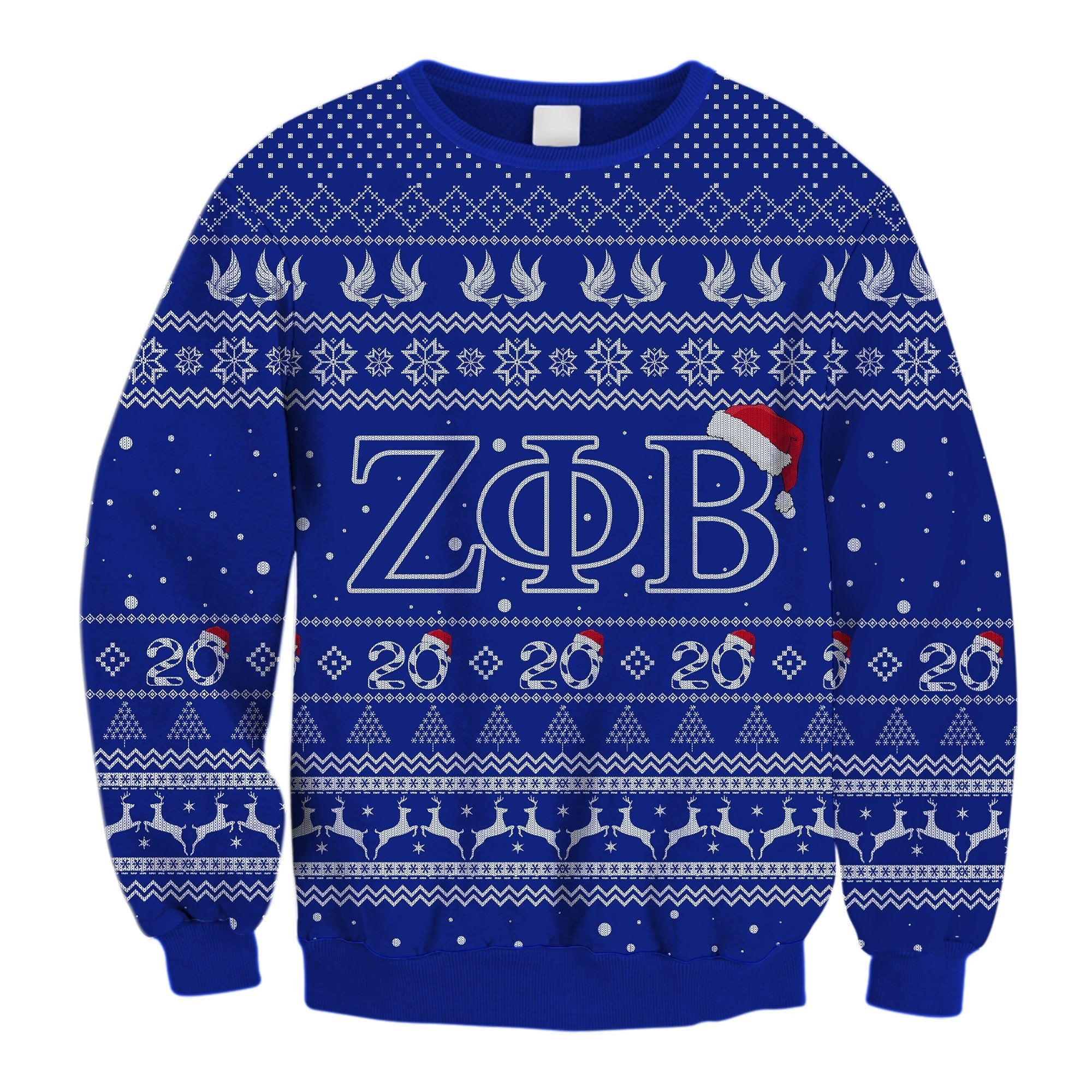 Sorority Sweatshirt – Lux Zeta Phi Beta Zince 1920 Christmas Crewneck Sweatshirt