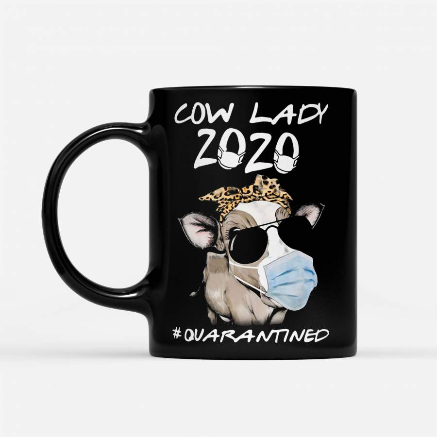 Cow Lady 2020 Quarantined Leopard Covid-19 – Black Mug