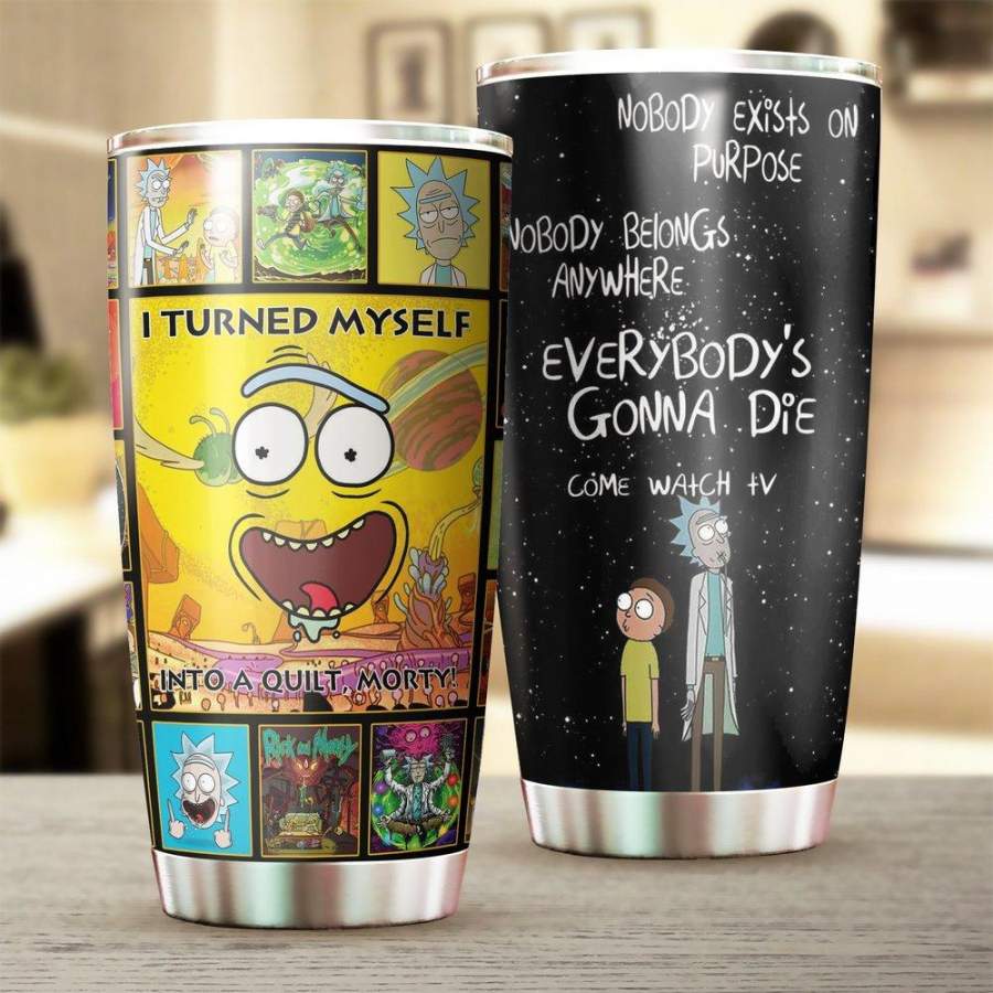 Rick and Morty 03 Stainless Steel Tumbler 20 Oz, Rick and Morty 03 Stainless Steel Mug Cartoon