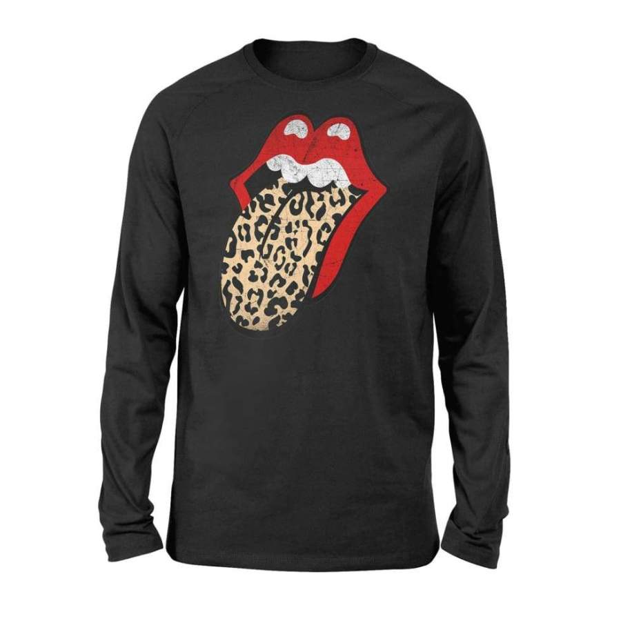 Red Lips, Leopard Tongue, Iconic Band Shirt For Men Women – Standard Long Sleeve