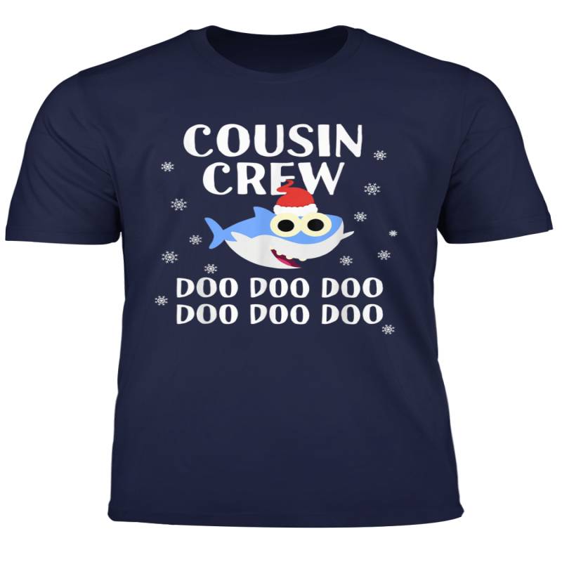 Cousin Crew Shark Doo Doo Christmas Matching Kids Adults T Shirt