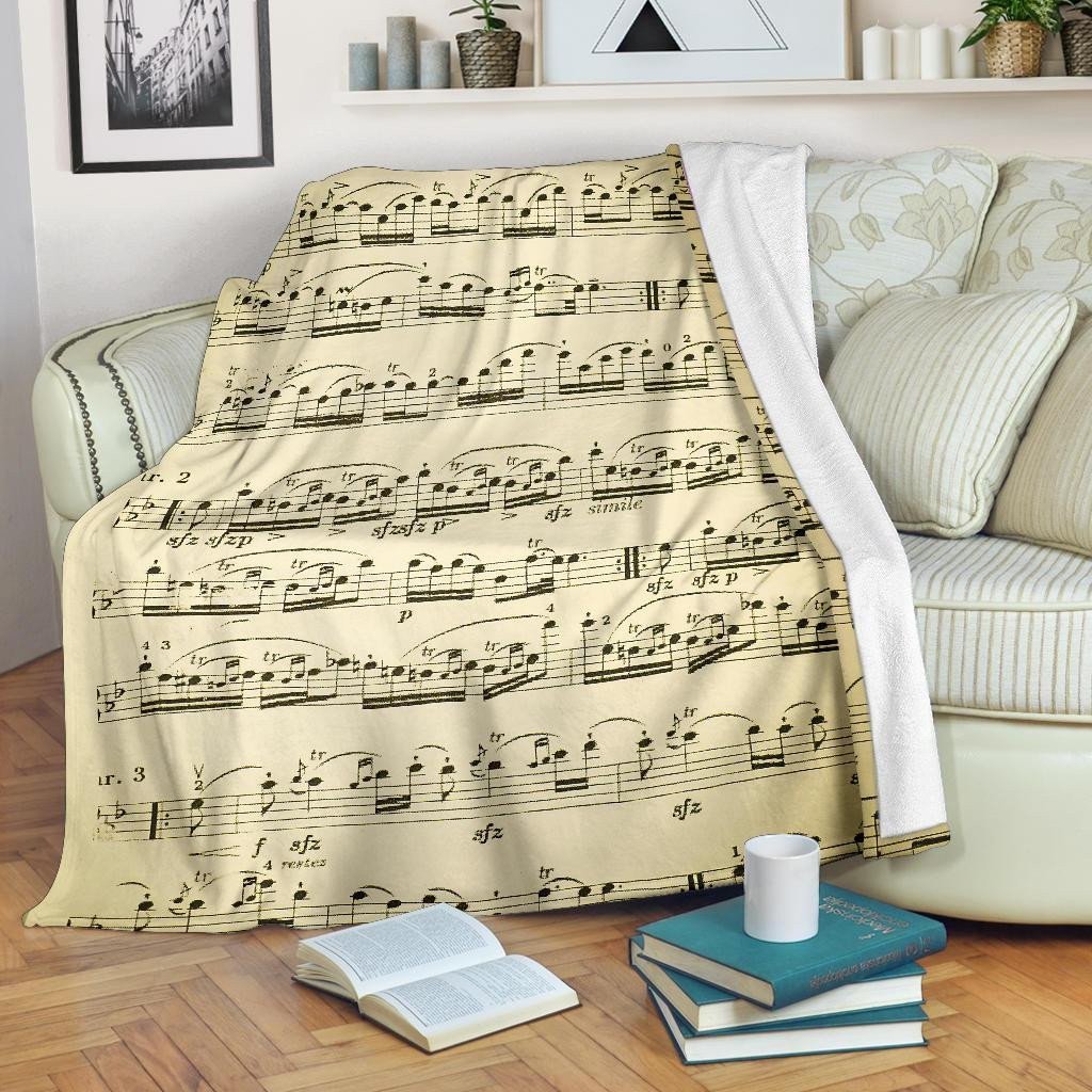 Spartito Sheet Music Blanket
