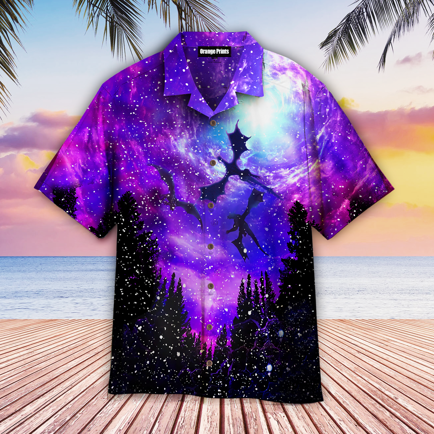 Galaxy Dragon Hawaii Shirt For Men Women Ha67720