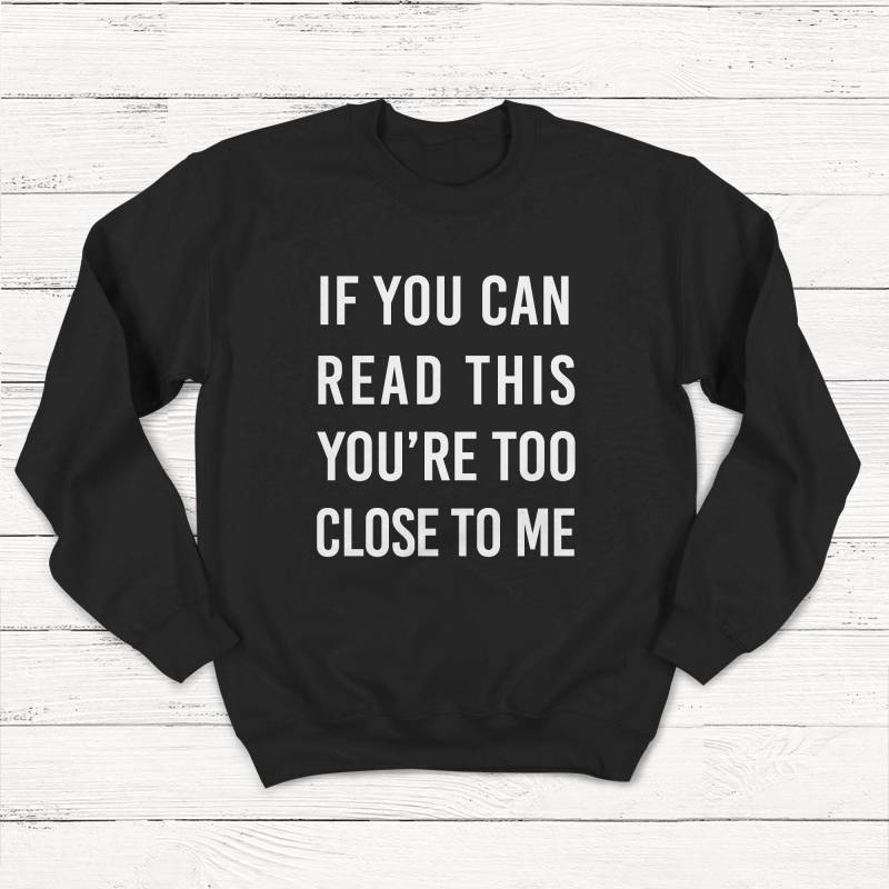 Crushtee Social Distancing Sweatshirt, Quarantine, Work from Home, Introvert, Cute Tshirt, Unisex Sweatshirt, Retro, Vintage, Funny T shirt Long Sleeve Hoodie