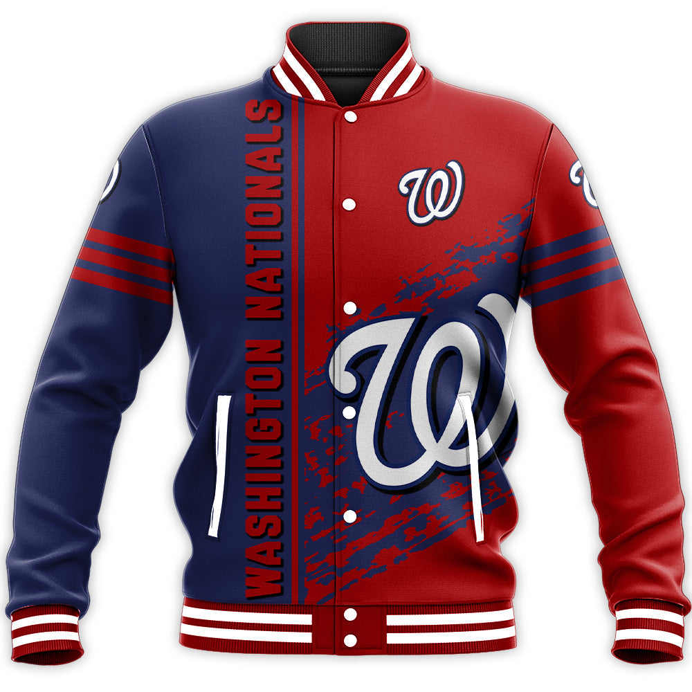 Washington Nationals Quarter Style Baseball Jacket