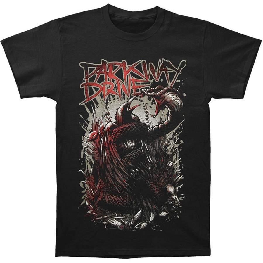 Fashion Men’s Summer T-Shirt Men Printed T-shirt Parkway Drive Snake Crow T-shirt Men Casual Shirt