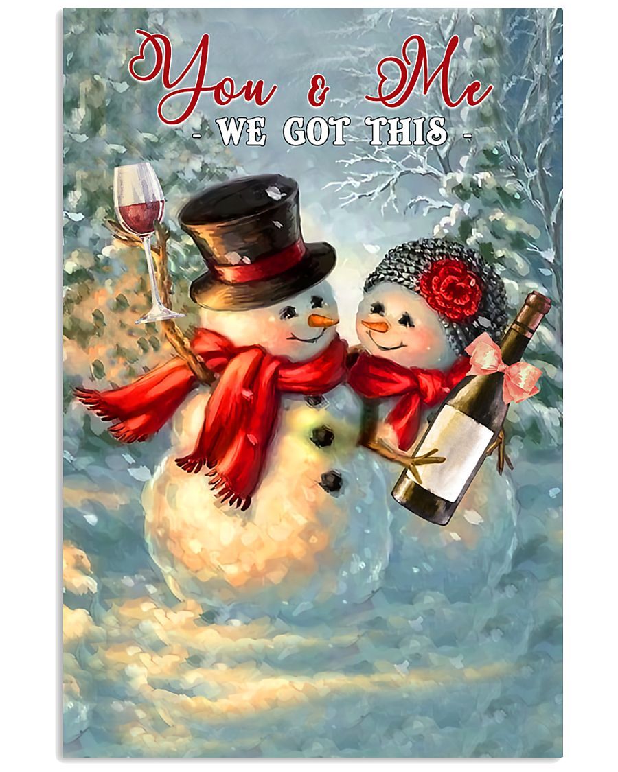 Realtorgift X Wine Snowman We Got This Poster Poster And Canvas, Wall Decor, Wall Art, Canvas Instructure, Wall Art, Poster Store, Wall Decals, Canvas Wall Art