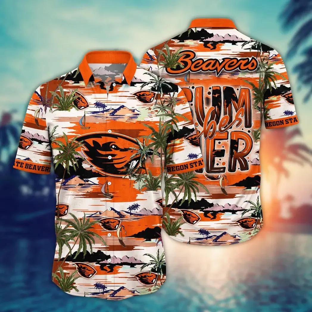 Oregon State Beavers Ncaa Flower Aloha Hawaiian Shirt 8, Ncaa Hawaiian Shirt