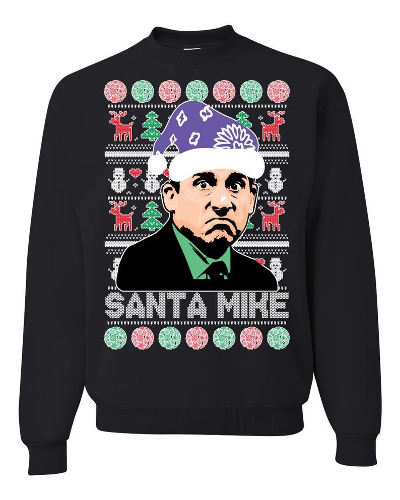 The Office Santa Mike Merry Christmas Ugly Sweatshirt, Christmas Ugly Sweater