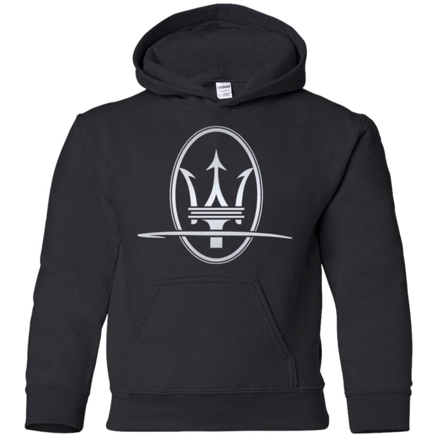 AGR Maserati Silver Youth Pullover Hoodie