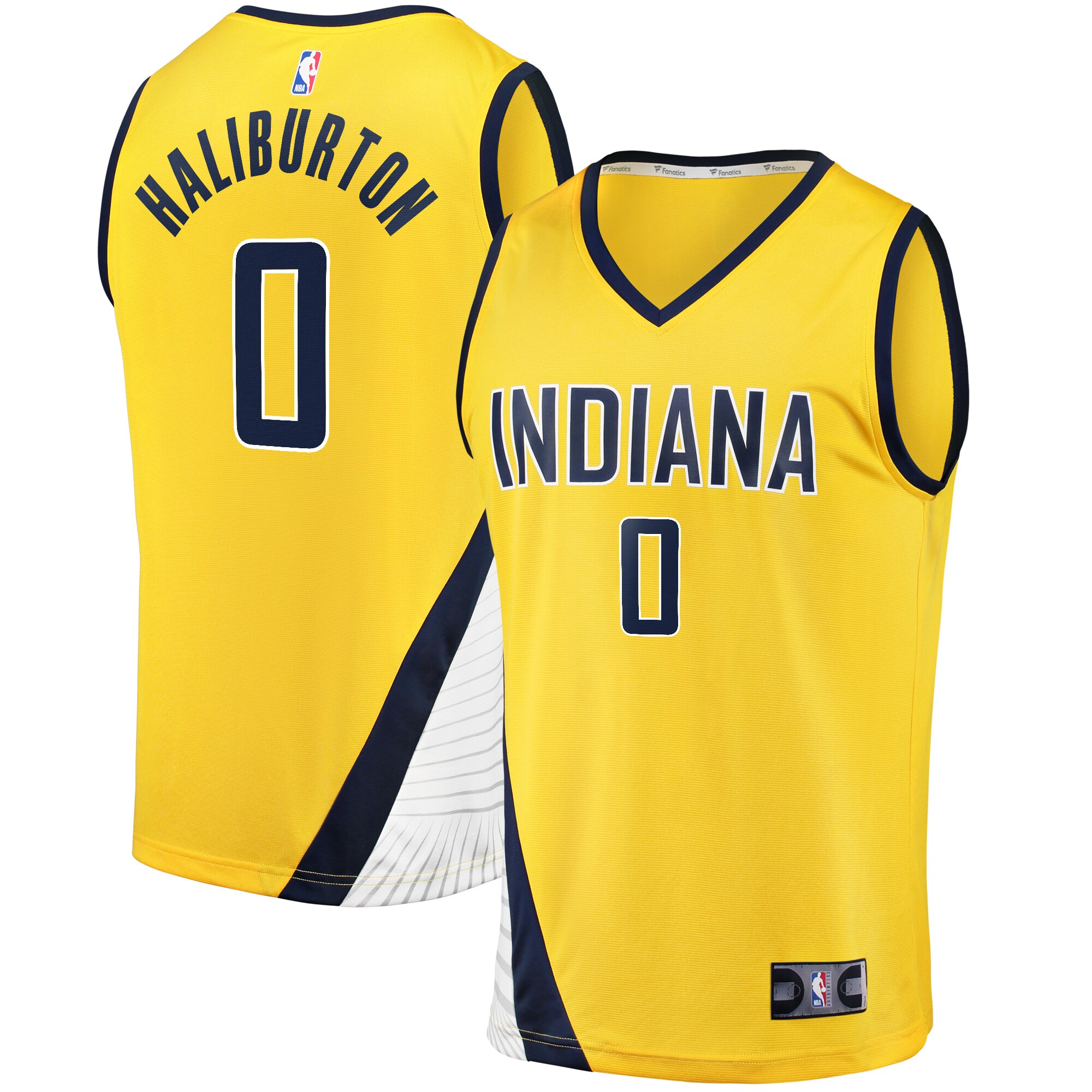 Tyrese Haliburton Indiana Pacers Branded Fast Break Replica Jersey – Statement Edition – Gold