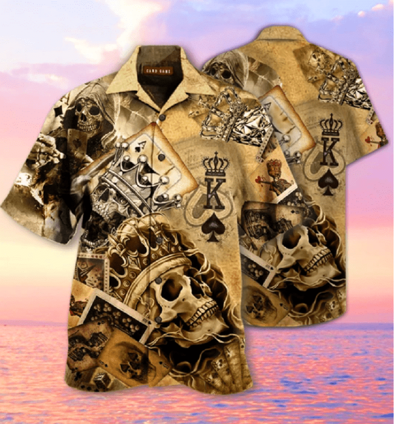 Hawaii Aloha Unisex Shirts Skull Crown And King Chess Ha33862