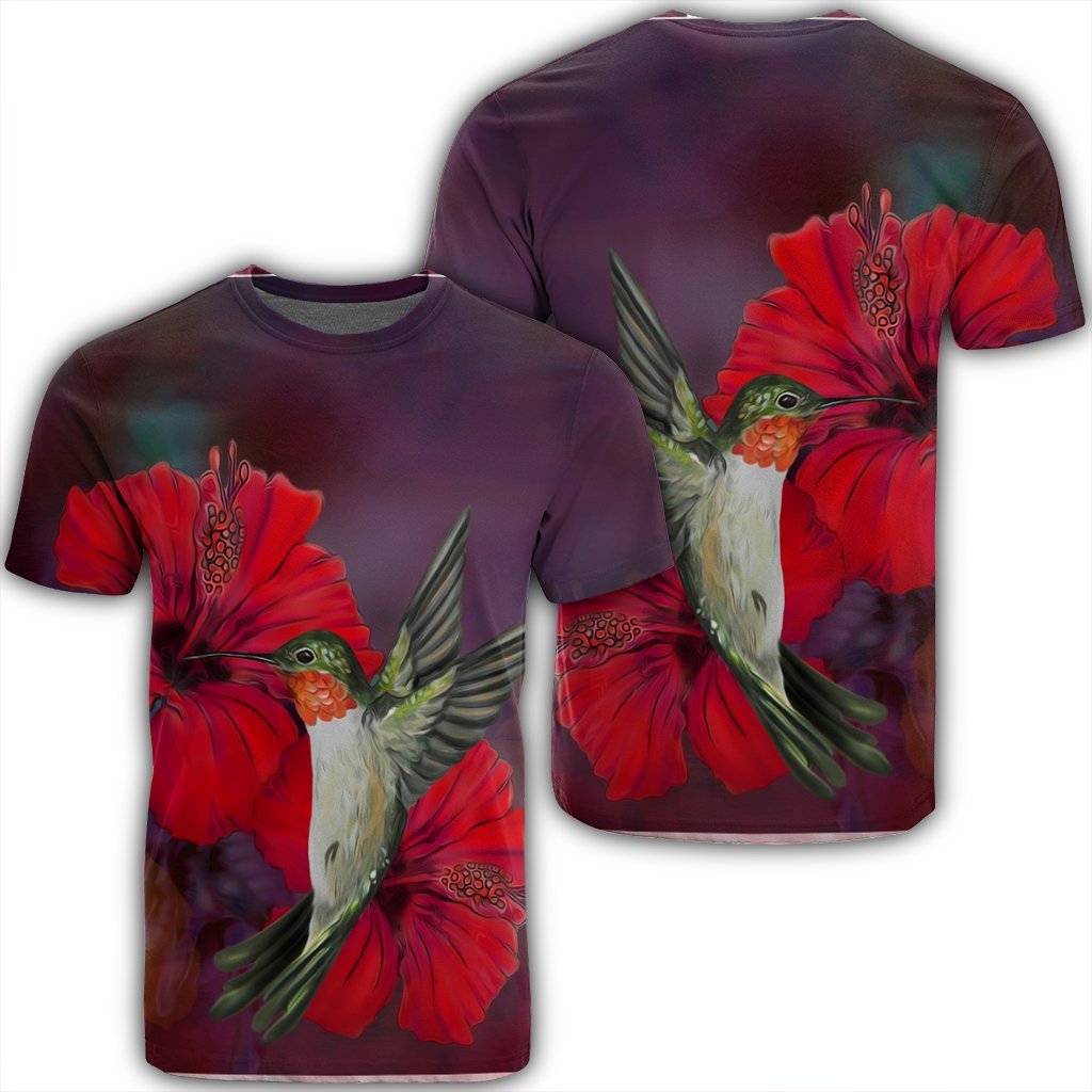 Hawaii Hummingbird And Hibiscus Polynesian Ah Jr Ha27563