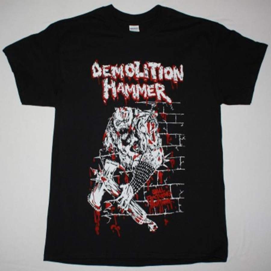 Demolition Hammer Brutal Skull Attack Gildan TShirt Corethermax