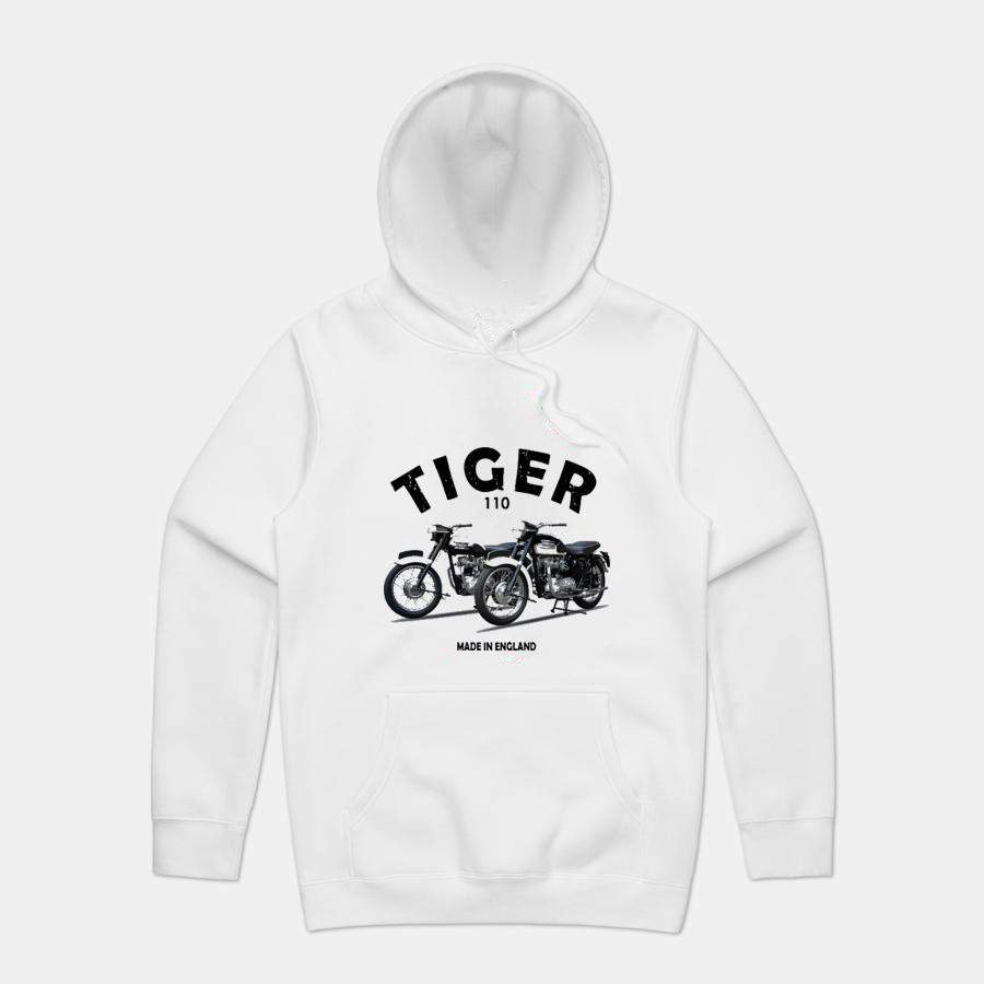 Two Triumph Tigers Hoodie