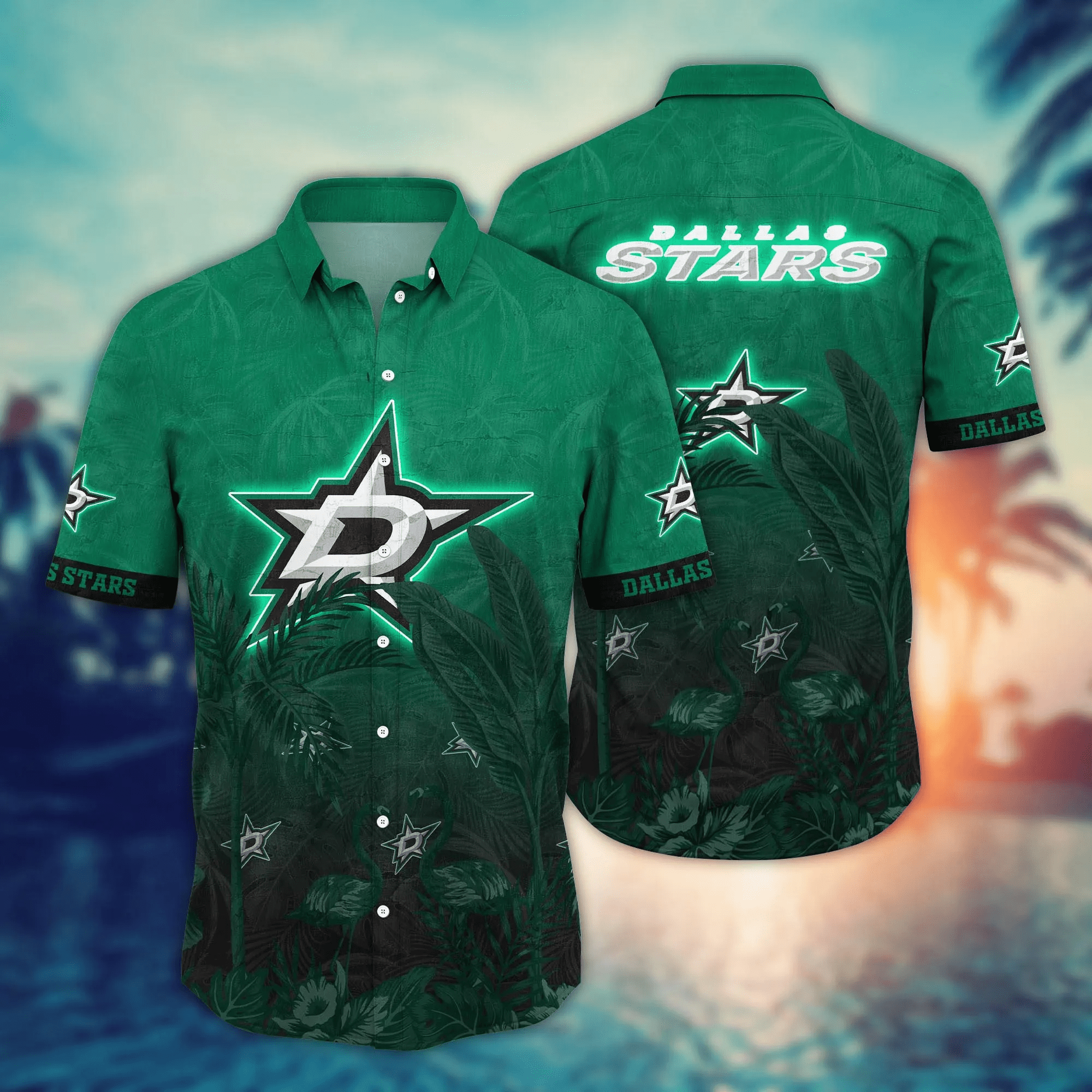 Dallas Stars Nhl Hawaiian Shirt Getawaystime Aloha Shirt