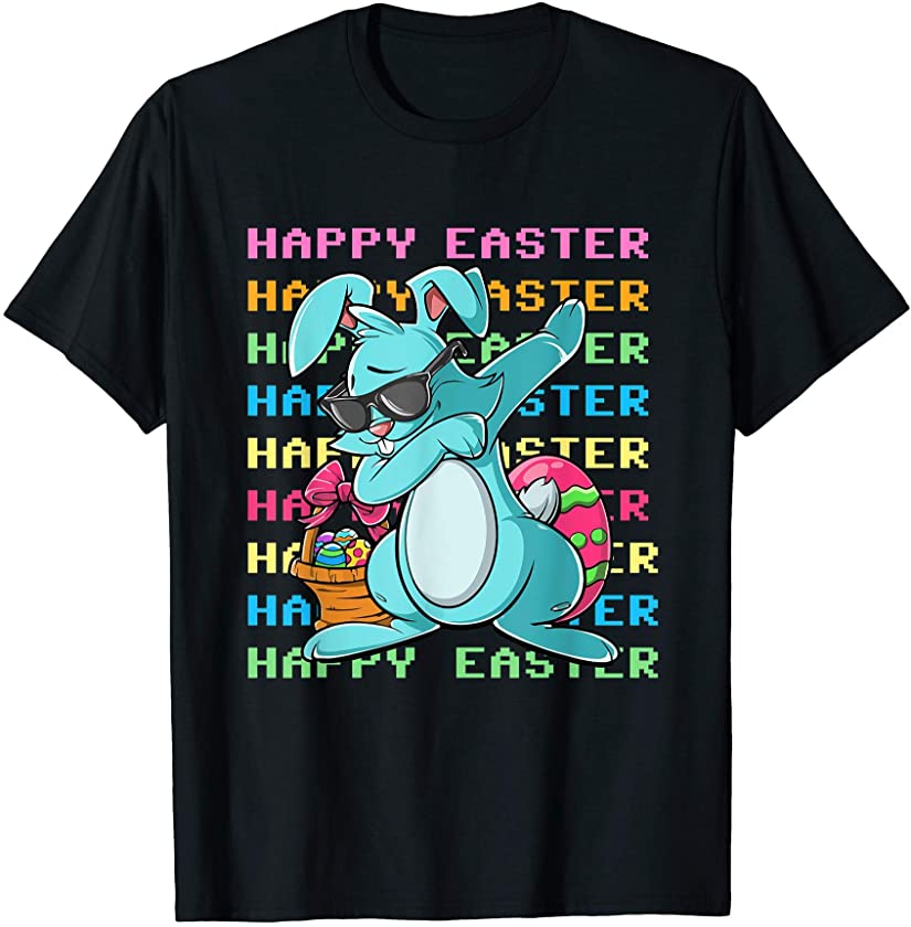 Cute Easter Shirt Dabbing Bunny Easter Day T-Shirt