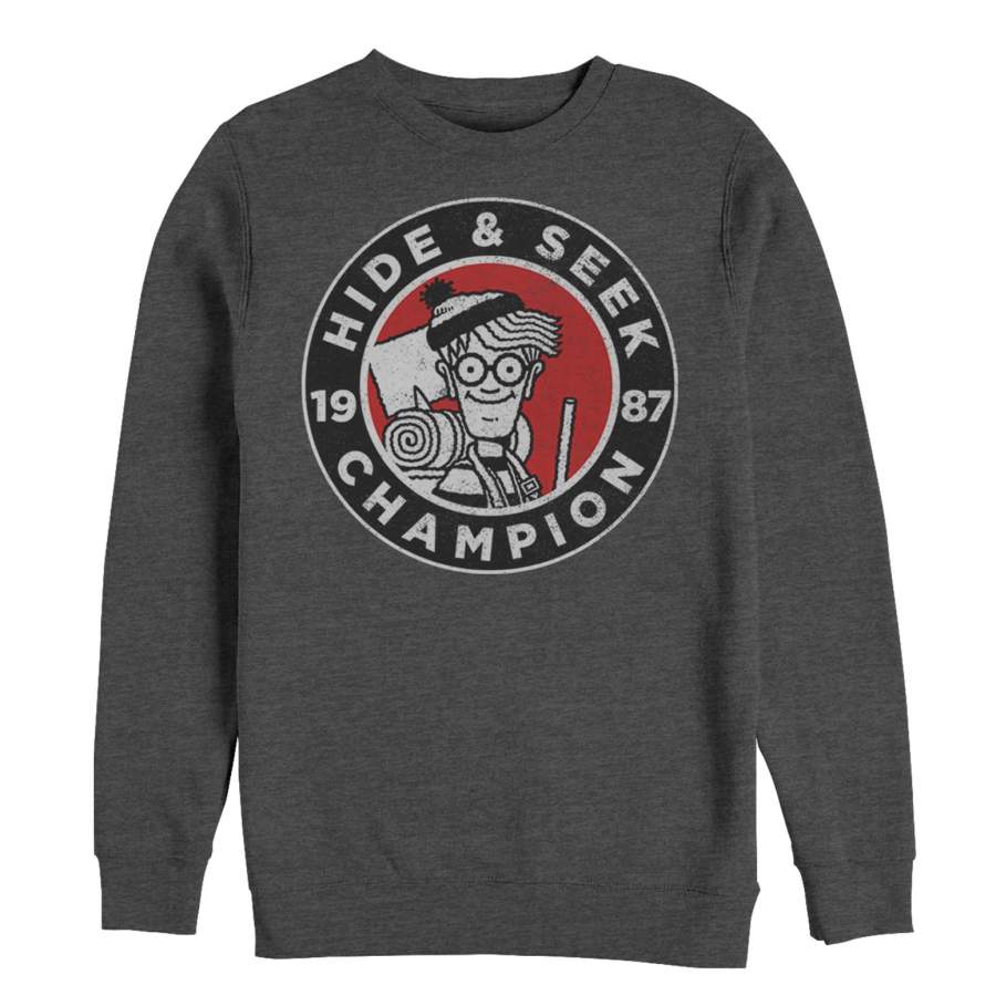 Where’s Waldo Men’s Hide and Seek Champion  Sweatshirt