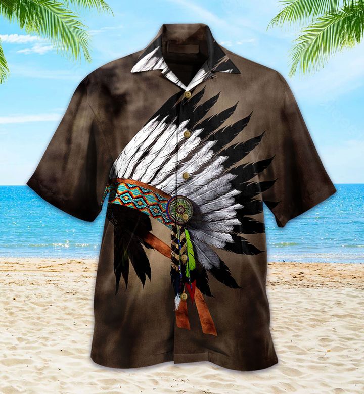 Native American Magic Grey Hawaii Shirt Ha13631