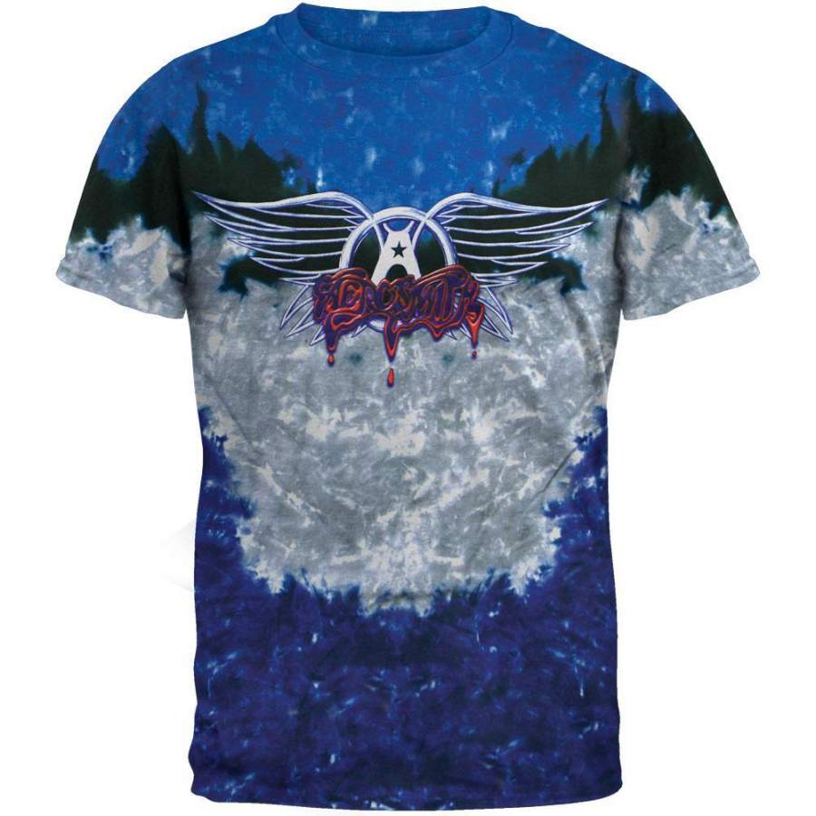 Aerosmith – Drip Logo Tie Dye T-Shirt