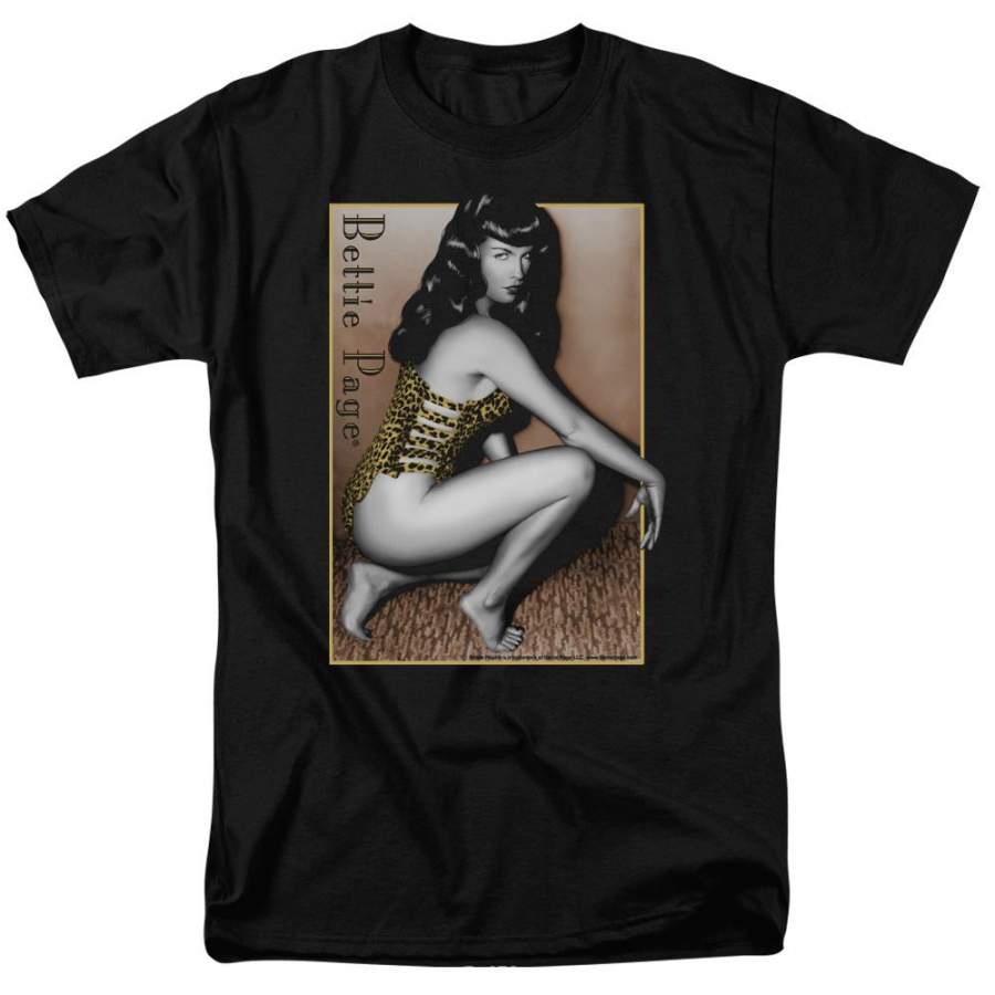 Bettie Page | Crouching Leopard T-Shirt