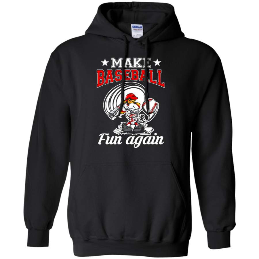 AGR Make Baseball Fun Again Swing And Miss Hoodie