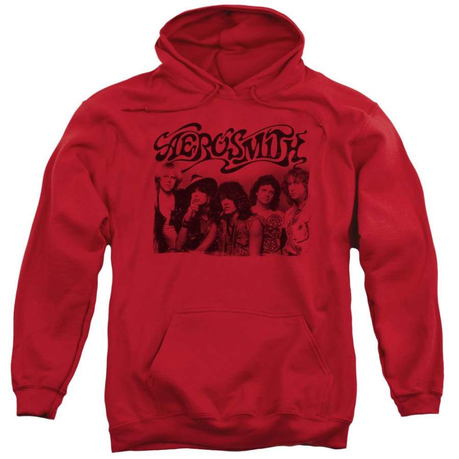 Aerosmith – Old Photo Adult Pull Over Hoodie