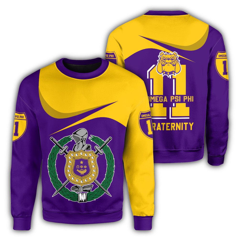 Wonder Print Shopsweatshirt – Omega Psi Phi Curve Style Sweatshirt Lt10