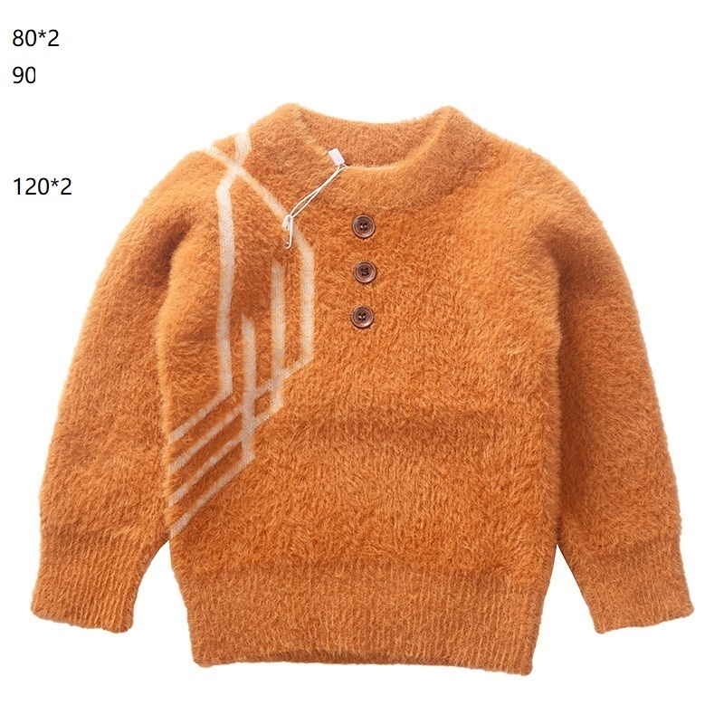 2022 Autumn Winter Baby Boys Sweater Children Knitted Clothes Kids Pullover Jumper Toddler Coat Striped Cartoon Sweaters 0-5y alx