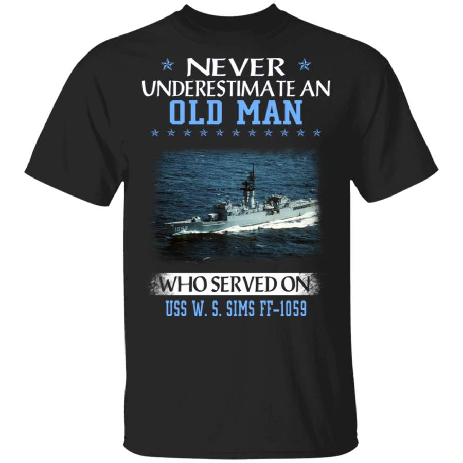 USS W. S. Sims FF-1059 Veterans Day Christmas Gift T-Shirt