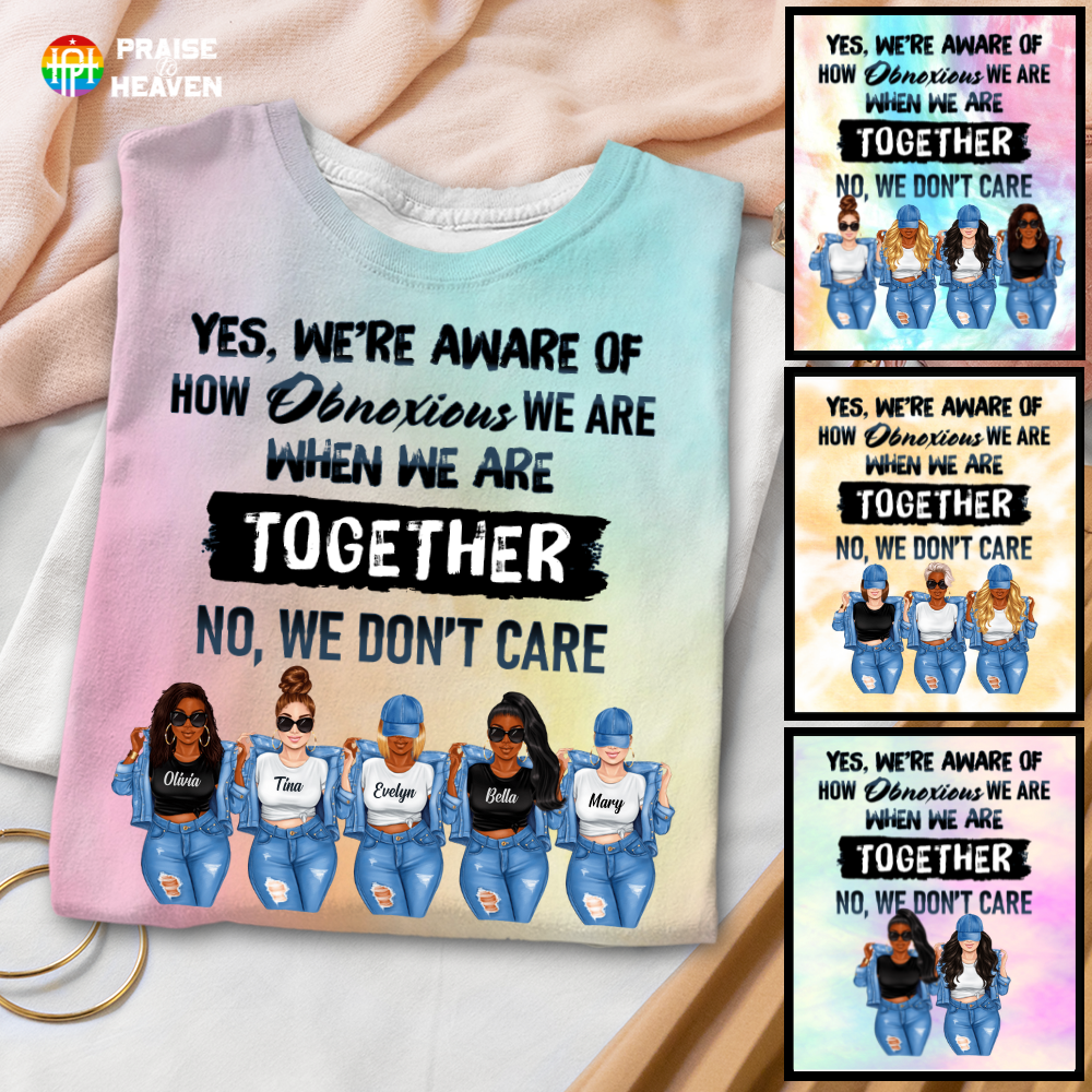 Personalized Unique Gift For Sisters 3D Tie Dye Shirt Sweatshirt Hoodie Ap391