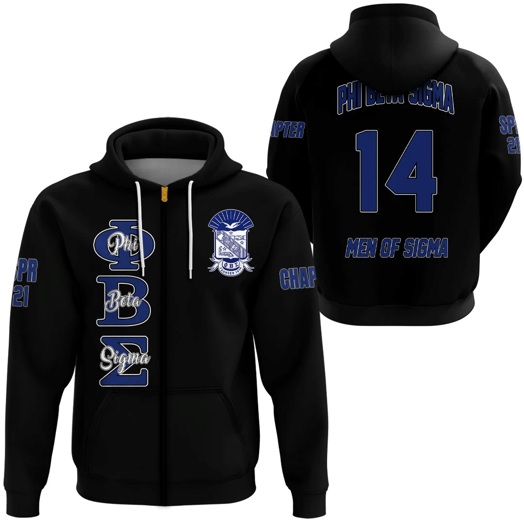 (Custom) Africa Zone Hoodie – Phi Beta Sigma Zip Hoodie A31