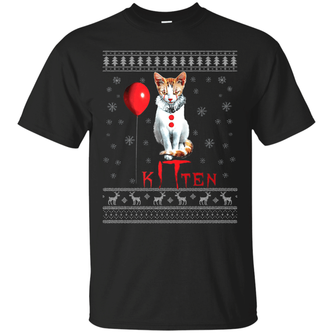 Buy Kitten Clown Christmas T Shirt