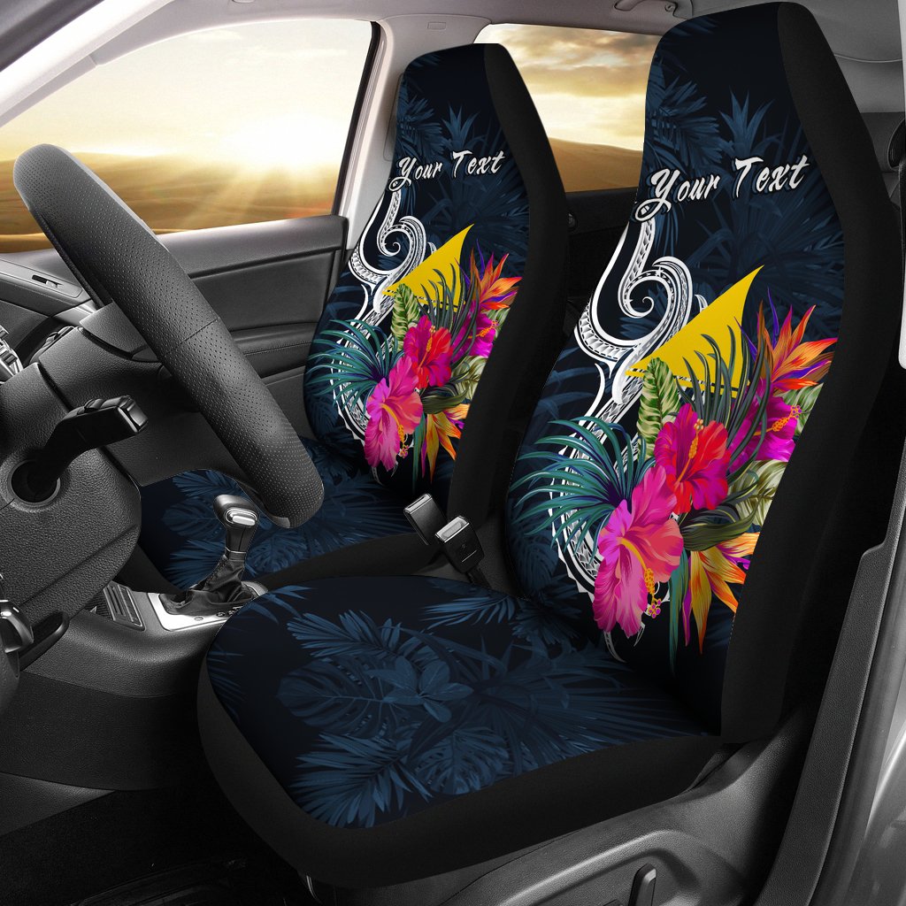 Tokelau Polynesian Custom Personalised Car Seat Covers – Tropical Flower – BN12