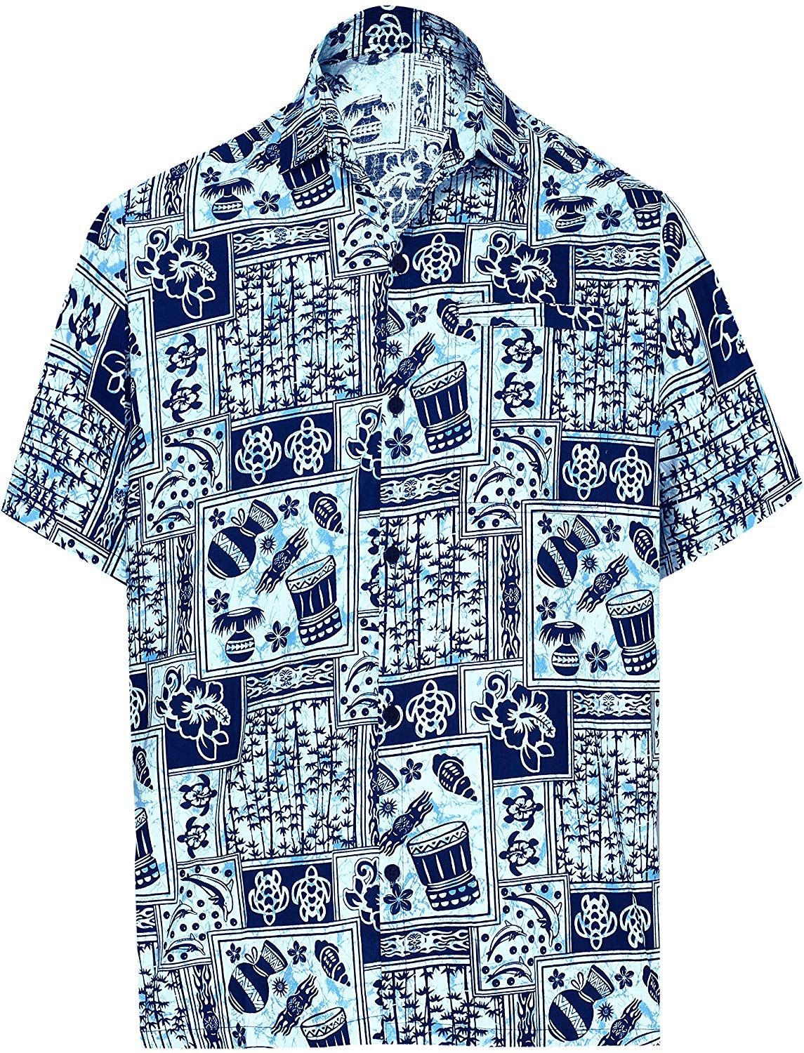 Hibiscus Blue Amazing Design Hawaii Shirt Ha16535