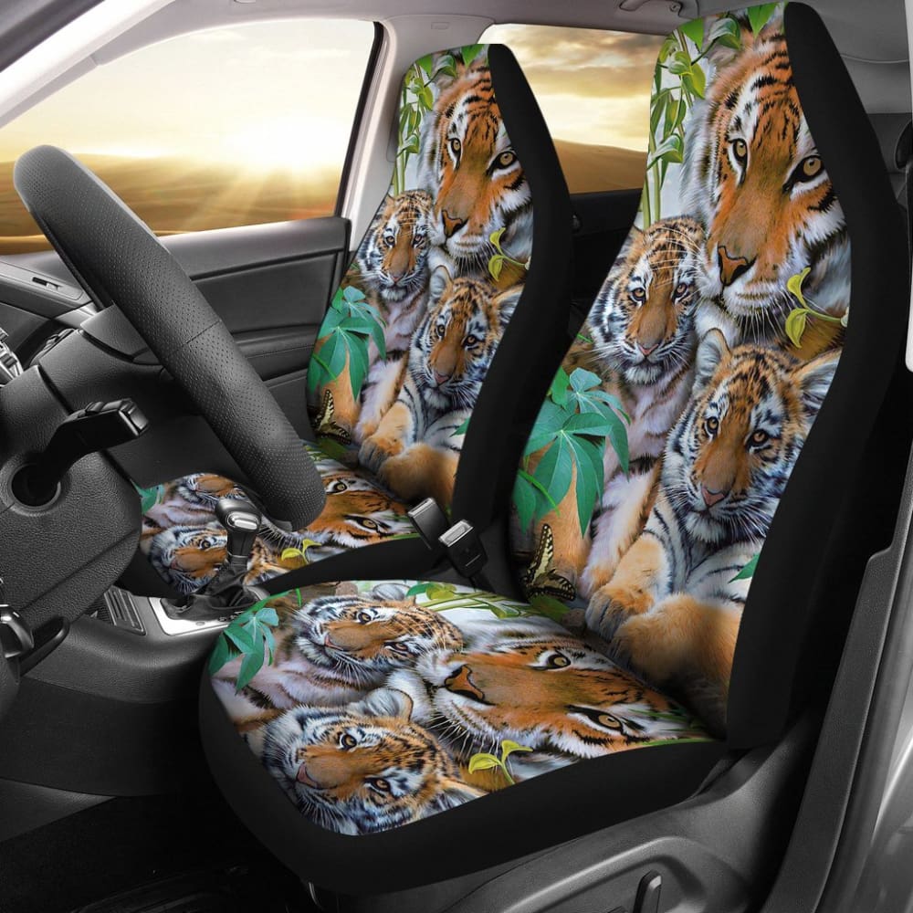 Family Tigers Premium Design Car Seat Covers 211202