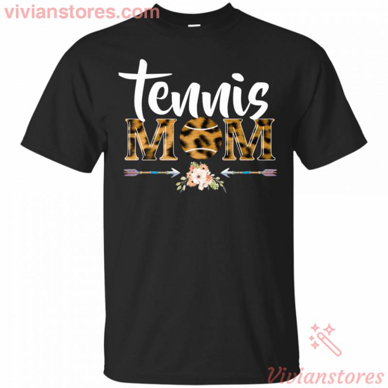 Tennis Mom Bohemian Leopard T-Shirt