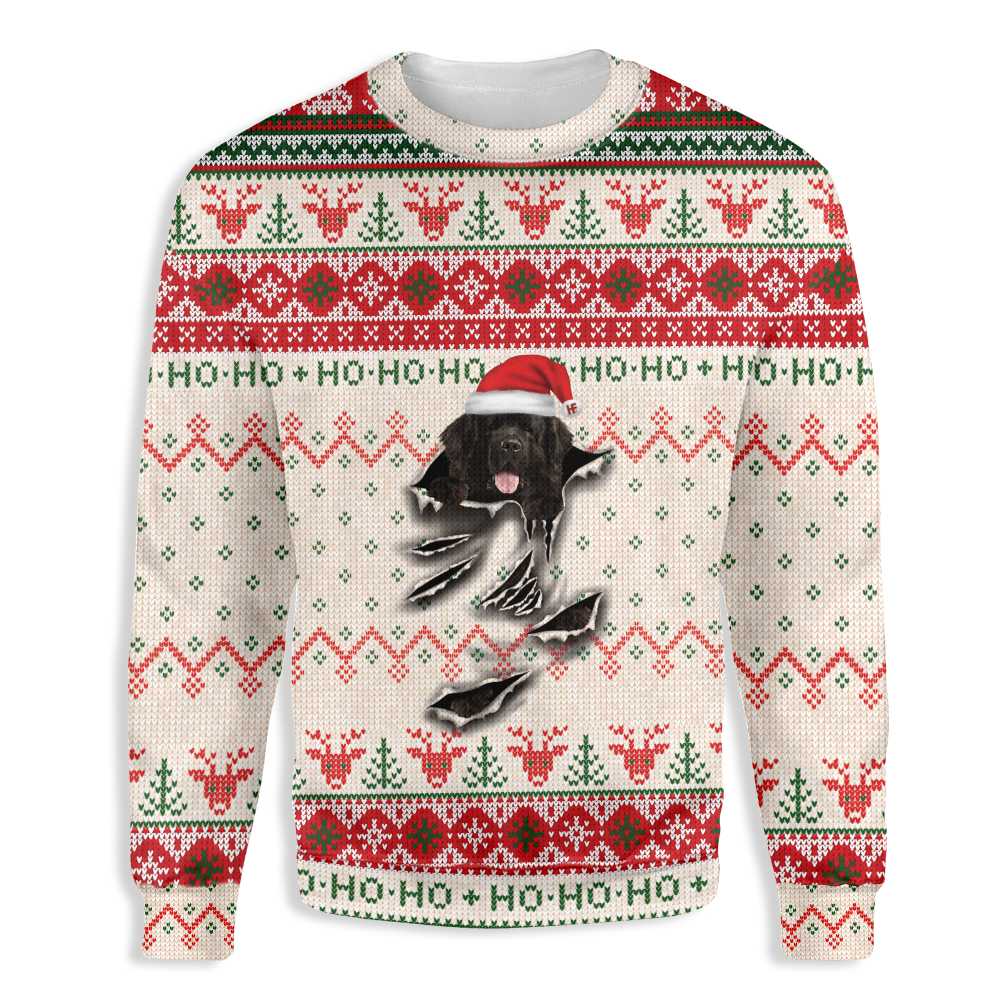 Ugly Christmas Newfoundland Scratch Ez12 1510 All Over Print Sweatshirt