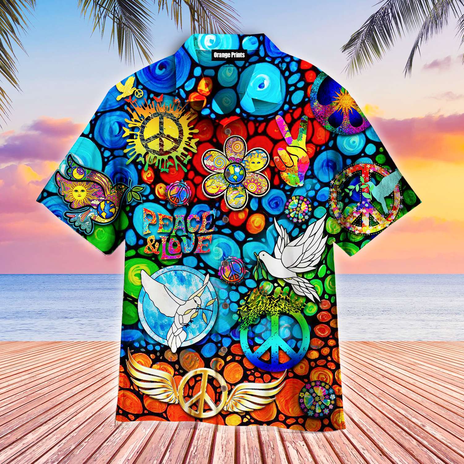 Amazing Hippie Dove Nature Hawaii Shirt For Men Women Adult Ha90937