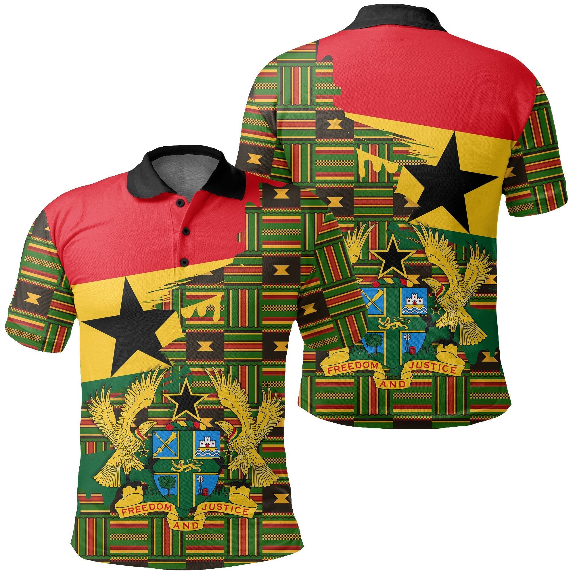 Greek Life Shirt – Kente Culture Pattern Polo Shirt – Gash Style