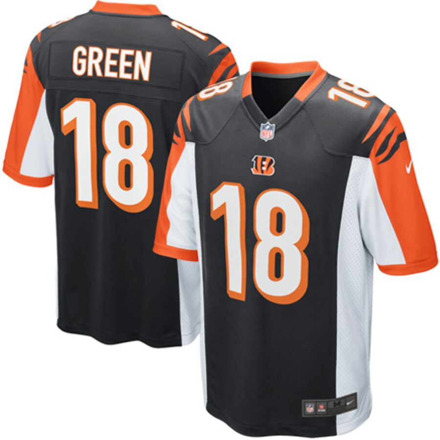 Aj Green Cincinnati Bengals Nike Youth Team Color Game Jersey – Black