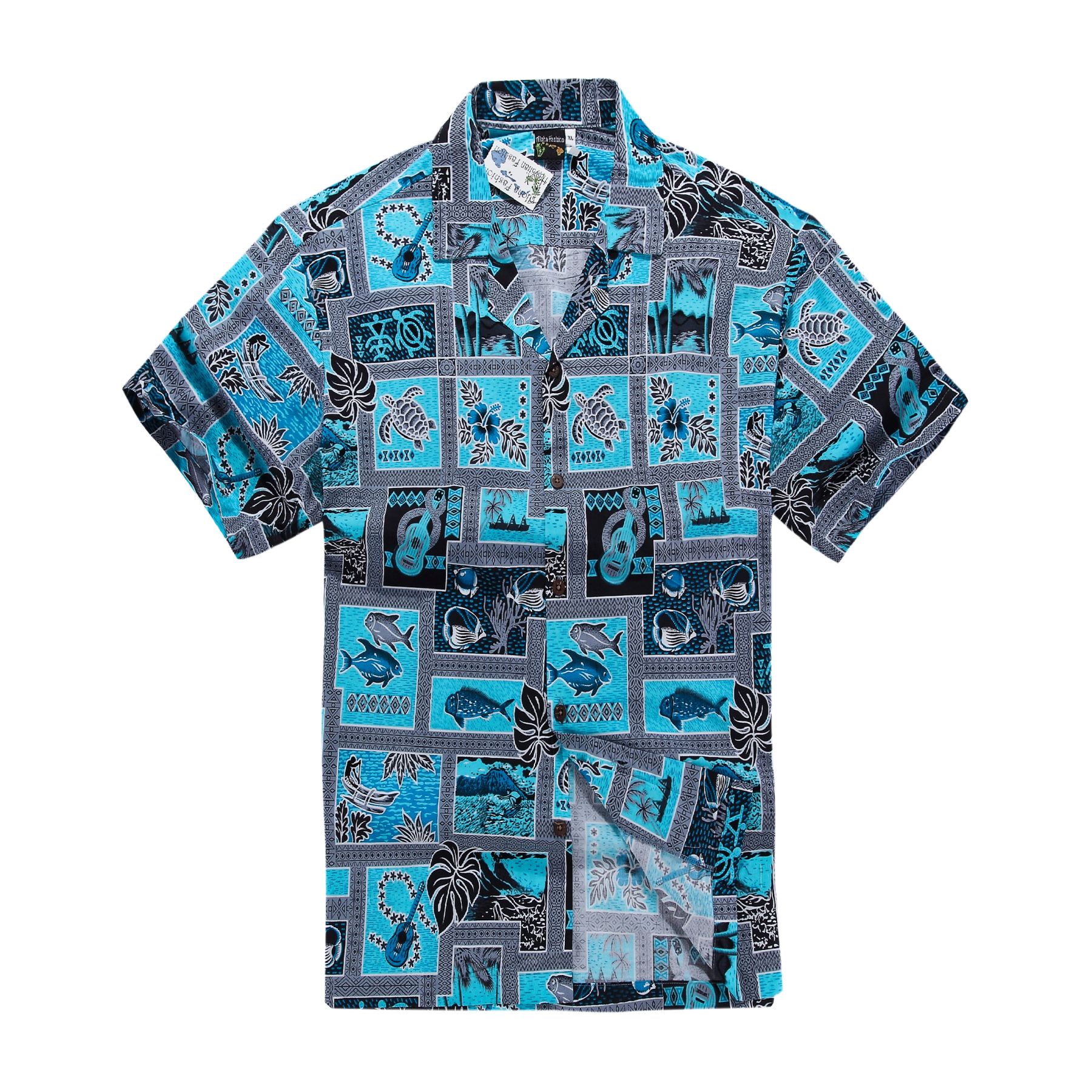 Turquoise Blue Awesome Design Hawaiian Shirt DHC18063596